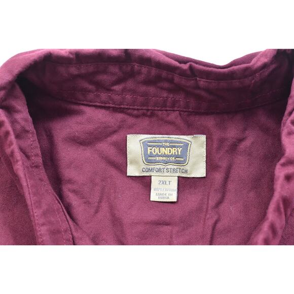 Foundry Supply Co. Men's Big & Tall Button-Down Shirt Size 2XLT - Picture 8 of 8